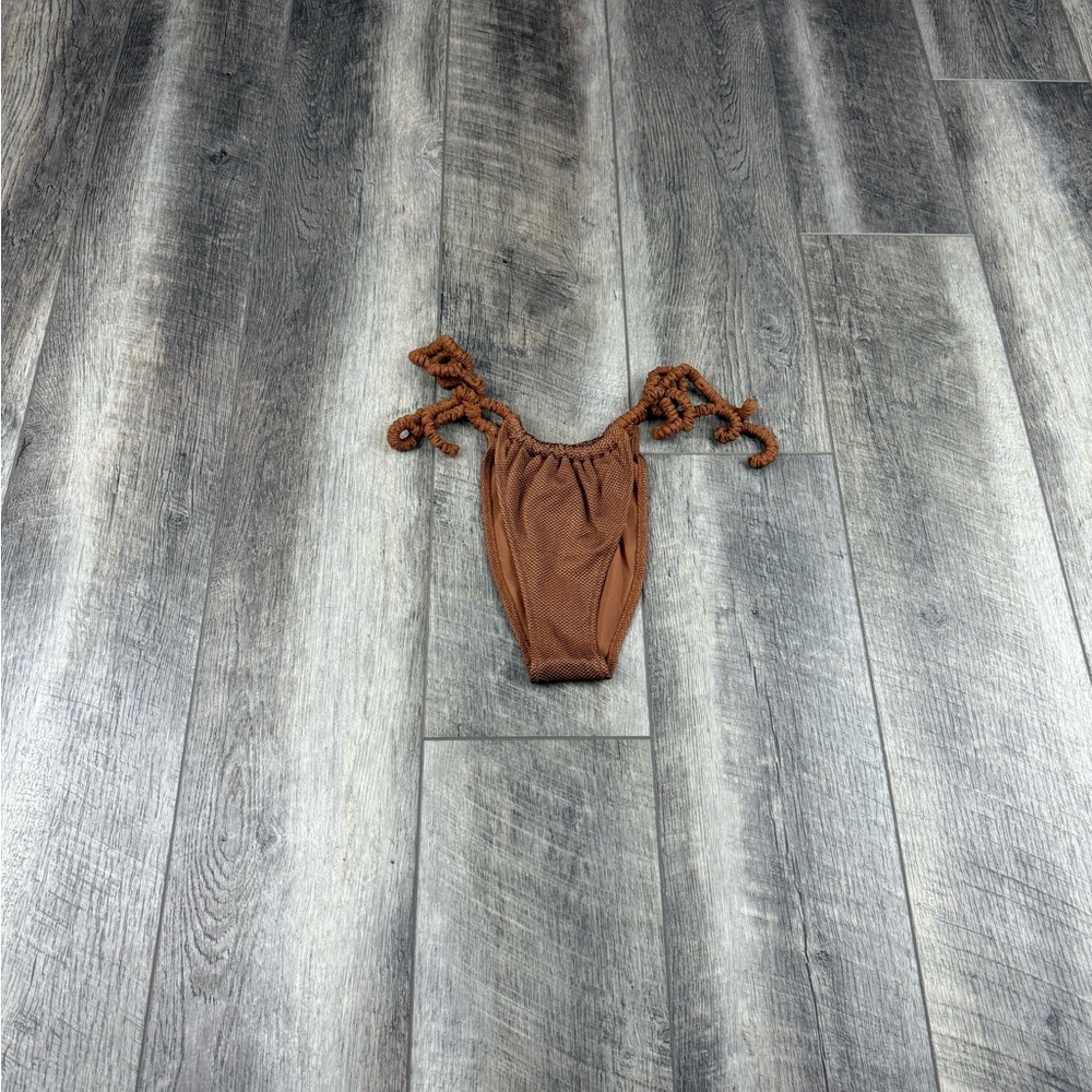 Aerie Brown Textured‎ Bikini Bottoms